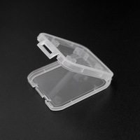 52 мм * 42 мм * 8 мм прозрачный стандартный контейнер для карт памяти SD SDHC пластиковый контейнер для хранения