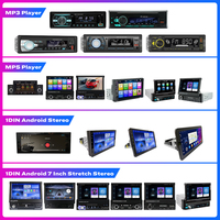 Autoradio Android 1 Din avec écran tactile extensible de 5/6,9/7/9/10/10,33 pouces, autoradio MP3 MP5 multimédia, lecteur DVD de voiture stéréo