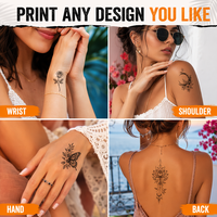 Papier autocollant vierge imprimable éco-responsable A4 pour tatouages temporaires, compatible imprimante jet d'encre – Papier transfert pour faux tatouages