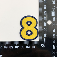 Appliques brodées alphabet DIY de haute qualité, patchs lettres 3D thermocollants, badges décoratifs pour vêtements, chapeaux, vestes, sacs à dos