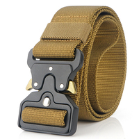 Ceinture tactique sportive en nylon pour homme, à boucle métallique à dégagement rapide, tissée, pour la chasse et les activités sportives – Meilleure vente
