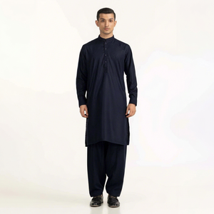 Shalwar Kameez pour hommes, fabrication sur mesure, best-seller, qualité supérieure, séchage rapide, couleur unie. - Product Image 1