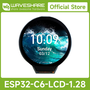 ESP32-C6 บอร์ดพัฒนาจอแสดงผล LCD ขนาด 1.28 นิ้ว, 240 × 240, สี 65K, รองรับไวไฟ 6 ความถี่ 2.4GHz และบลูทูธ 5 K420 - Product Image 3