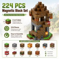 Ensemble de blocs de construction magnétiques, jouet éducatif STEM, puzzle de construction DIY, modèle 3D en plastique, jouet de décompression, >14 ans, certifié ASTM
