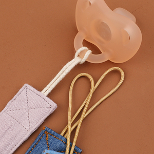 Cadena de algodón de pana para suavizar la lengüeta del chupete, soporte para chupete, mordedor de tela sin BPA, clip anticaída para chupete, productos. - Product Image 3