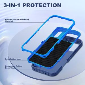 Étuis de protection robustes Holster Defender pour téléphones mobiles <span class=keywords><strong>iPhone</strong></span> 17 Pro Max, 16, 15, 14, 13 Pro, 16e – Coques antichute de haute qualité - Product Image 4