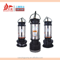 Pompe à eau submersible multi-étages à haut débit et haute pression avec interrupteur à flotteur en acier inoxydable et fil 100% cuivre OEM pour applications potables