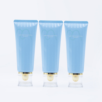 Tube d'emballage cosmétique vide 20ml 50ml 100ml 150ml, tube souple en PE de luxe or et argent pour nettoyant visage et corps