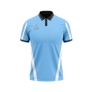 Maillot de football en polyester 100% de haute qualité, pratique et tendance, col boutonné, fabrication durable, évacuation de la transpiration - Product Image 1