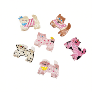Clip per capelli Cat Scratch da 8 cm per bambine, design simpatico a forma di animale - Product Image 1