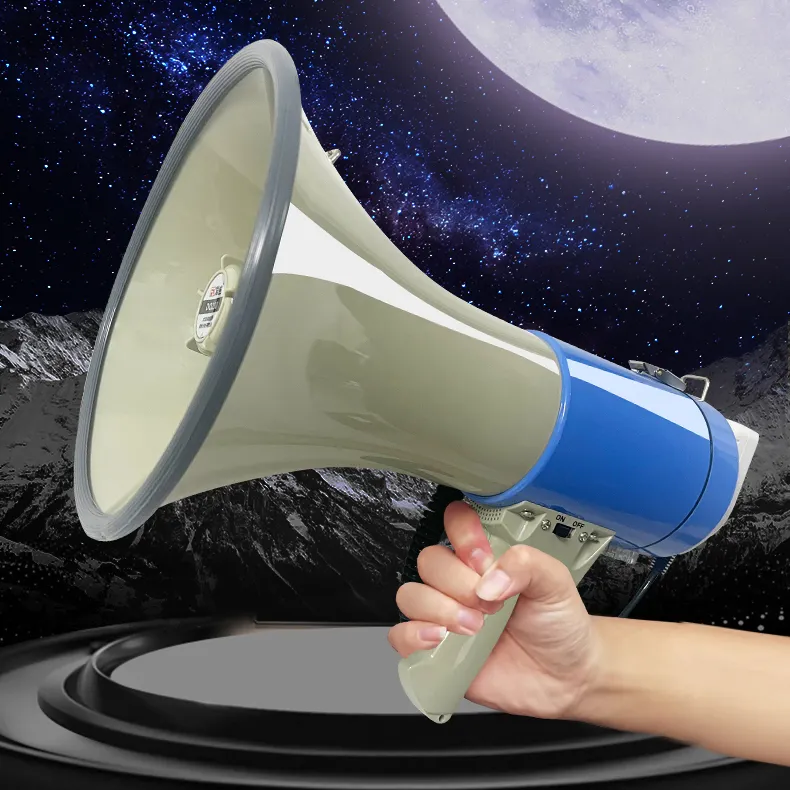 Custom big power megaphone outdoor loudspeaker professional hand megaphone