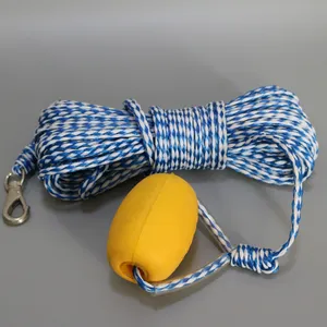 8 mm 6 mm Hollow Braided PP PE Rope Kayaking rope with anchor floater buoy