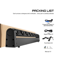 SHEHDS Prix Abordable Barre de Lumière LED Lyre à Faisceau Mobile 8 Yeux 8x12W RGBW 4-en-1 pour Scène, Discothèque et Bar