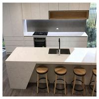 Armoires de cuisine en bois massif de style américain haut de gamme sur mesure Prima, parfaites pour les villas