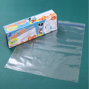 LDPE Household Zipper Freezer plastic Grip Seal Ziplock Bag With Retail Box