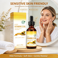 Minyak Vitamin E Alami 35000IU Grosir, Campuran Minyak Rosehip Organik dan Jojoba, Minyak Perawatan Bernutrisi untuk Wajah, Tubuh, Rambut, dan Kuku