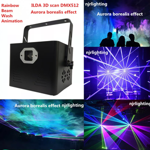 Mới nhất LED DJ ánh sáng laser DMX 5W 8W 10W đầy đủ màu sắc 3D con trỏ laser cho Câu lạc bộ hiển thị - Product Image 6