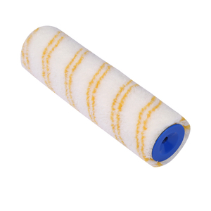 Rouleau de peinture de 10 pouces de haute qualité à double rayures jaunes en polyamide, thermocollé, à dégagement rapide, personnalisable, support OEM - Product Image 3
