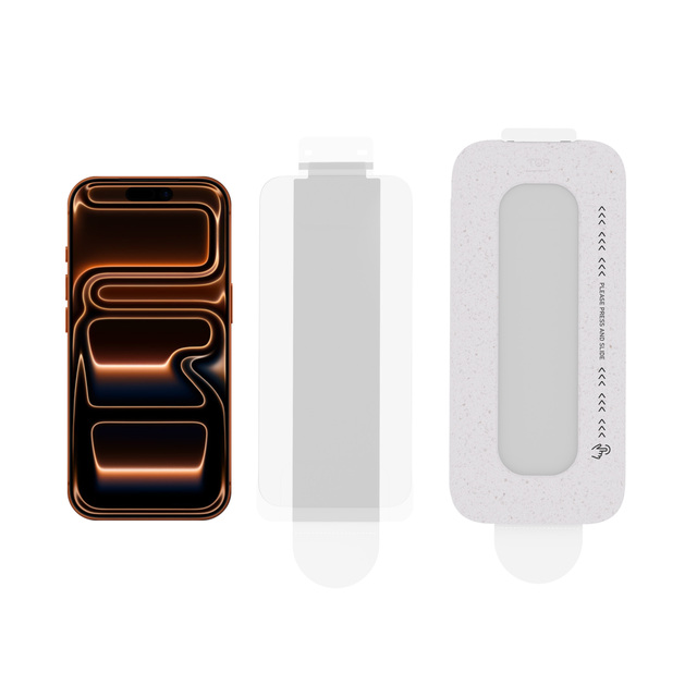 Factory OEM Degradable Material Applicator Privacy 9H Tempered Glass Screen Protector for iPhone 17 16 15 Pro Max Easy Install