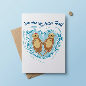 การ์ดอวยพร Otterly Love แบบใหม่ ดีไซน์ลายดอกไม้ 3 มิติ รูปทรงกลม ทำมือ สไตล์สัตว์ งานกระดาษประดิษฐ์ ผลิตในเวียดนาม สินค้าขายดีอันดับต้นๆ - Product Image 2