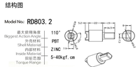Amortisseur rotatif manuel à couple réglable et fermeture douce, angle max. 110°, pour charnières de piano, machines à laver et couvercles de meubles