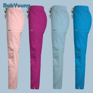 Conjunto de Uniformes Médicos Unisex de Manga Corta con Cuello en V y Bolsillos, Pantalones de Enfermería, Uniformes de Hospital, 100% Fibra de Bambú - Product Image 5