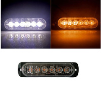 LED-Stroboskop-Seitenmarkierungsleuchte Atmosphärenlampe 12-24V 18W Rot-Blau-Blinklicht für Auto Motorrad Pickup Truck Universell Passend