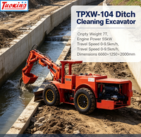Mini-excavatrice souterraine Tuoxing TPXW-104, moteur 42 kW, pour utilisation en mines profondes à grande altitude, résistante aux hautes températures, 7000 kg
