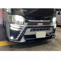 Accesorios para Automóviles YBJ, Kit de Carrocería, Parachoques Delantero y Trasero, Alerón, Facelift para Hiace 2005-2018, Faro Delantero LED, Luz Trasera, Kit de Carrocería para Hiace 200