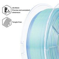 Filament d'imprimante 3D ZIRO Pla Rainbow, dégradé multicolore, matériaux d'impression 3D, plastique, soie brillante, filament Pla