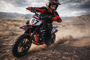 Mini <span class=keywords><strong>moto</strong></span> tout-terrain pour enfants 50cc 4 temps |   Pit bike tout-terrain à essence pour enfants |   Mini <span class=keywords><strong>moto</strong></span> <span class=keywords><strong>cross</strong></span>, <span class=keywords><strong>vitesse</strong></span> maximale 40-60 km/h - Product Image 3