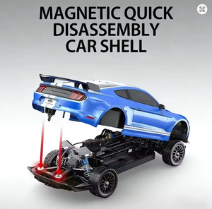 Voiture télécommandée MJX SJY-10306 Mustang Shelby à l'échelle 1/10, sans balais, 4x4, électrique, prête à la course sur route et au drift, 120M AA - Product Image 2