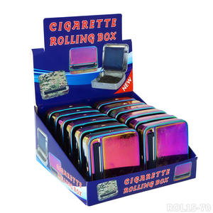 Nouvelle boîte à cigarettes de 70mm Boîte à cigares à affichage de couleurs mélangées de 12 pièces avec coins arrondis Couleurs éblouissantes - Product Image 3