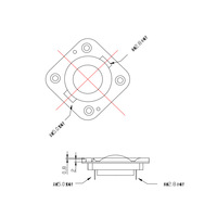 Membrane de soie carrée ronde 2 pouces 1 pouce 3 pouces aigus médium basse Tweeter haut-parleur unité de pilotage klaxon haut-parleur