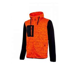 U-POWER - EY174OF-S <b>Rainbow</b> Orange Fluo full-zip sweatshirt - EAN 8033546413463 WORK <b>HOODIES</b> - Product Image 1