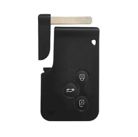 Coque de voiture télécommandée à bouton blanc de haute qualité pour Renault Megane remplacement de boîtier d'entrée sans clé à 3 boutons