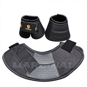Botas de Protección para Caballos, Color y Logotipo Personalizados, Transpirables, Ligeras, de Alta Calidad, Neopreno/Poliéster/Goma, Protección para Patas de Caballo - Product Image 1
