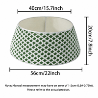 Jupe de sapin de Noël carrée blanche élégante, motif diamant, fourrure de luxe semi-artisanale, style américain, pour l'hiver, directement de l'usine