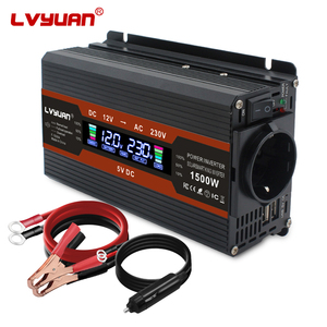 อินเวอร์เตอร์ <span class=keywords><strong>DC</strong></span> เป็น <span class=keywords><strong>AC</strong></span> แบบ LCD ขนาด 500W 800W 1000W อินเวอร์เตอร์พลังงานแสงอาทิตย์สำหรับรถยนต์ 12v 24vdc 110v 220vac ตัวแปลงไฟแบบปรับเปลี่ยน - Product Image 4