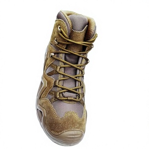 SFB0701  Bottes de randonnée en cuir imperméables unisexes, robustes, antidérapantes, légères, respirantes, pour la randonnée en montagne, le camping - Product Image 4
