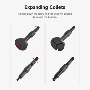 Podofo 16Pcs Blind Hole Collet Bearing Race Seal <b>Puller</b> Extractor Slide Hammer Pilot Insert Internal Bearing Removal Tool Set - Product Image 3