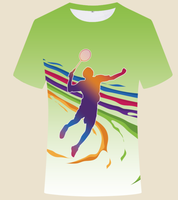 2025 Design personnalisé Badminton Tshirt Sublimation Badminton Jersey chemises pour hommes personnalisées
