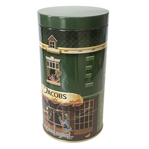 Tea Tin Tin Box Round Wholesale Custom Metal Tea Tin Can Round Coffee Tea Packing Tin Box