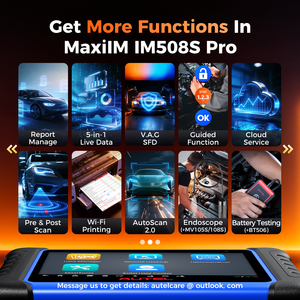 เครื่องสแกน Autel IM508S Pro ระดับ OE เร็วขึ้น 5 เท่า ระบบ Android 11.0 ดูฟรีซเฟรมได้ ไม่มีข้อจำกัด IP เครื่องมือสแกนวินิจฉัยยานยนต์ - Product Image 3