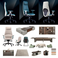 Boss Chair Confortable Home Study Executive Inclinable Ceo Chaise de bureau réglable avec cuir Design moderne pour une longue séance