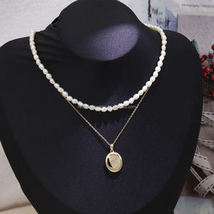 Collier pendentif en or jaune massif 14 carats, bijoux fins, cadeau, vente en gros - Product Image 4