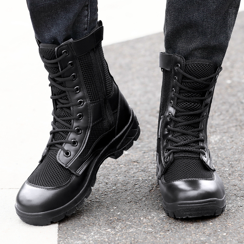 Lona negra con cremallera, estilo M.