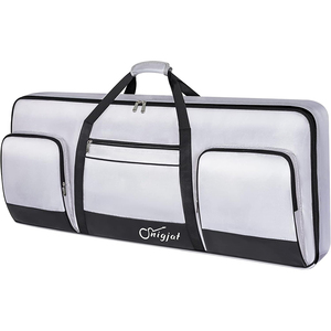 Échantillon gratuit, étui pour clavier à 61 touches, sac de transport portable, clavier durable, piano, étanche, tissu Oxford 600D, rembourrage en coton de 10 mm - Product Image 2