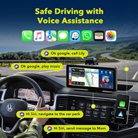 Autoradio portable 6.86 pouces sans fil Apple Carplay Android Auto autoradio IPS écran tactile avec lien miroir pour toutes les voitures