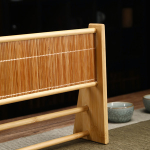 Support à tasses en bambou avec support, style chinois traditionnel, égouttoir de cuisine multifonctionnel pour le rangement des tasses à thé - Product Image 3